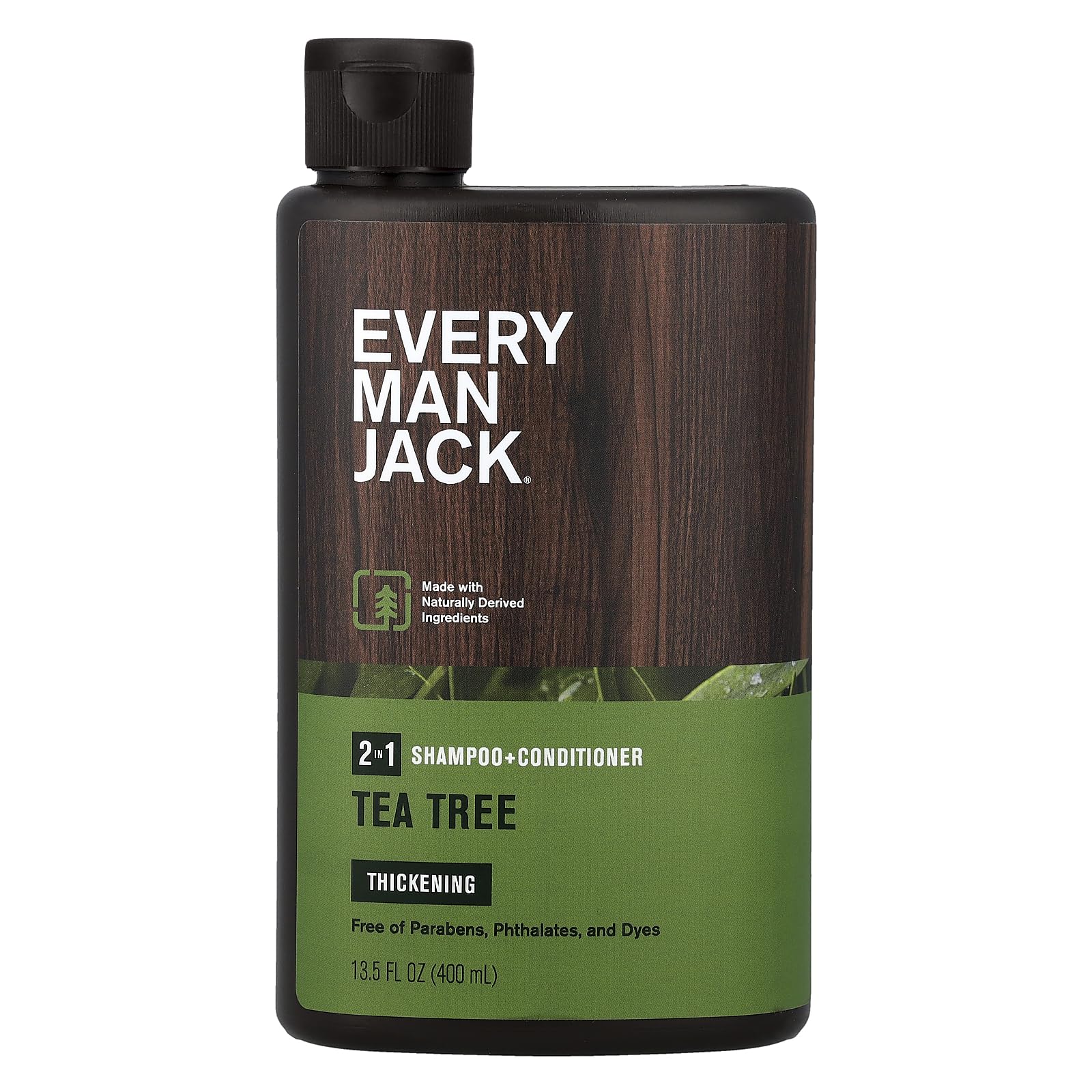 Every Man Jack 2-in-1 Tea Tree Thickening Shampoo and Conditioner, 400 ml