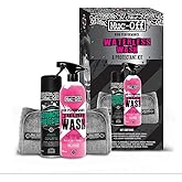 Muc-Off Motorcycle Waterless Wash & Protectant Kit - Motorcycle Cleaning Kit, Motorcycle Detailing Kit - Includes Waterless W