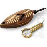 Altay Jew's Harp for Beginners: P.Potkin's Komus +"Dark Leaf" wooden case