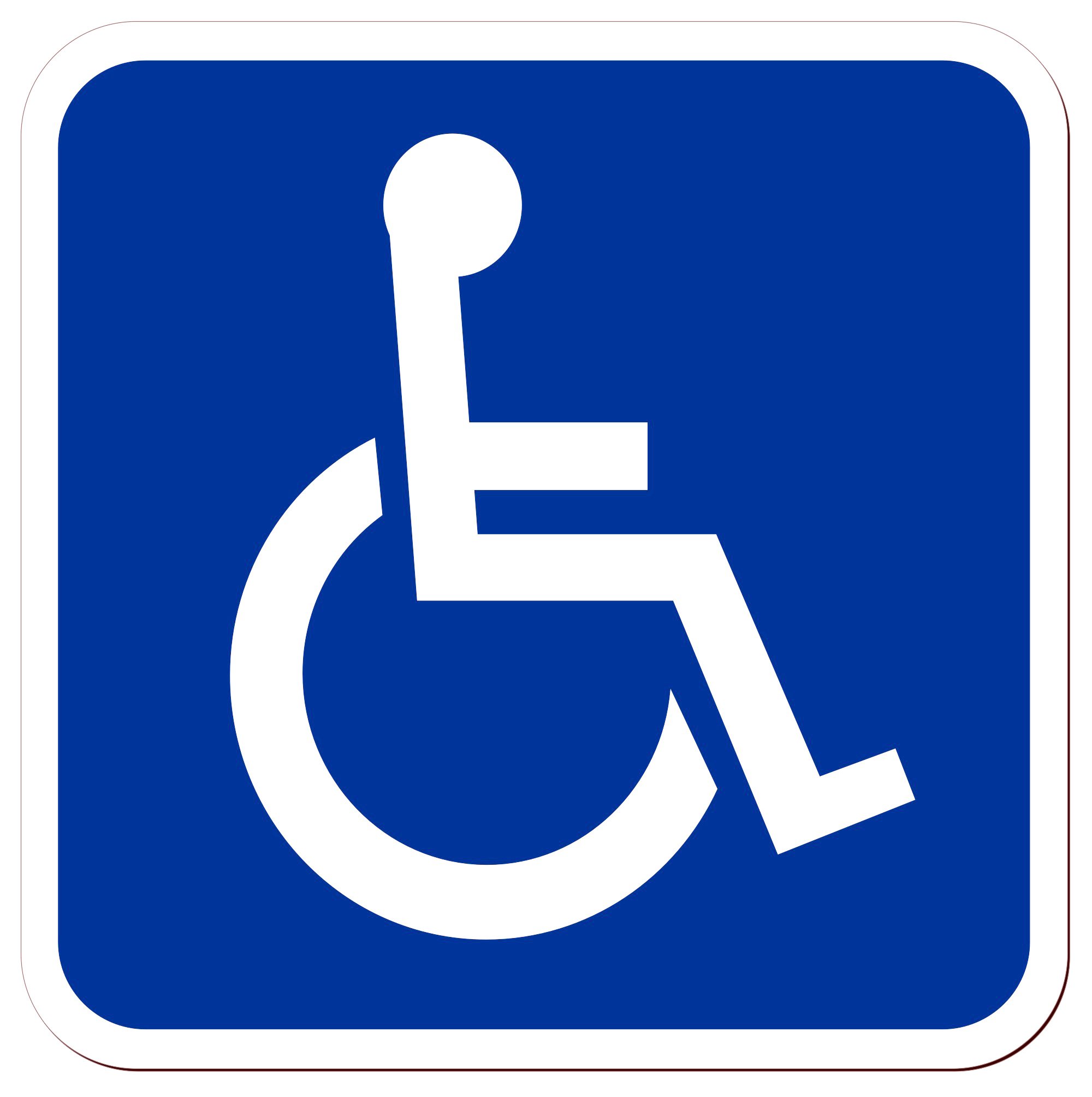 Lohofol Magnetic Sign "Transport of People with Disabilities" | Severely Disabled Transport Hospital Transport Wheelchair User Wheelchair | Sign Magnetic | Available in Three Sizes
