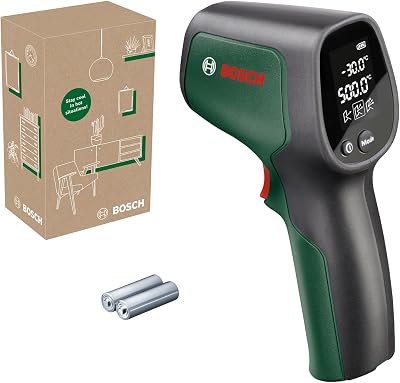 Thermomètre infrarouge UniversalTemp (de -30 °C à +500 °C, mesure facile, 3 modes de mesure pour des résultats plus précis, dans boîte carton pour e-commerce)