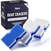 RainierSupplyCo Boat Scuff Eraser - Magic Boat Erasers for Cleaning Seats, Hulls, & Interiors - Non-Toxic & Safe for Vinyl, Leather & Fiberglass Surfaces - Ideal for Pontoon and Marine Cleaning Kits