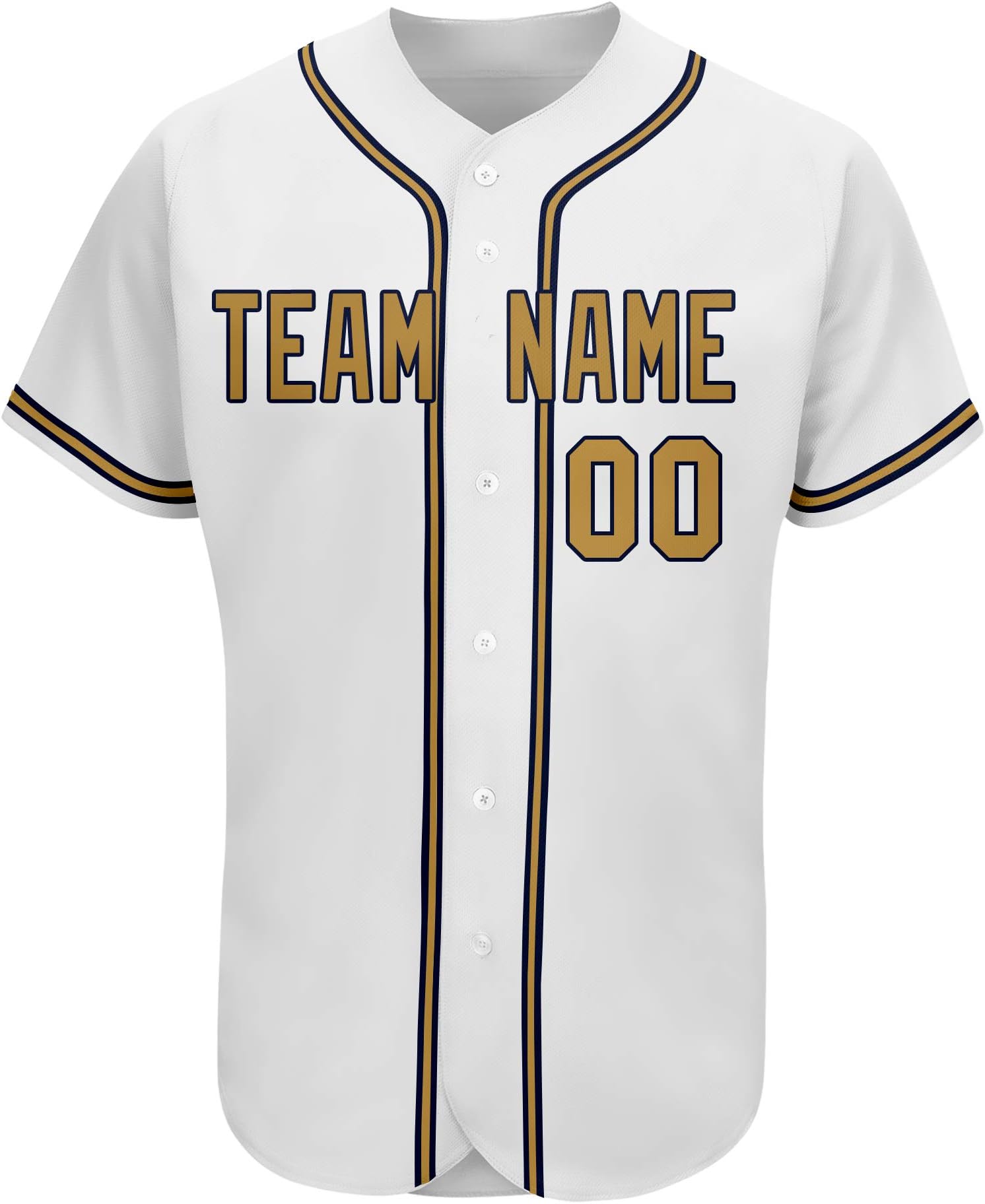 KXK Custom Baseball Jersey T-Shirts Plain Button Down Sports Tee for Men Women Youth,Stitched Letters and Numbers White