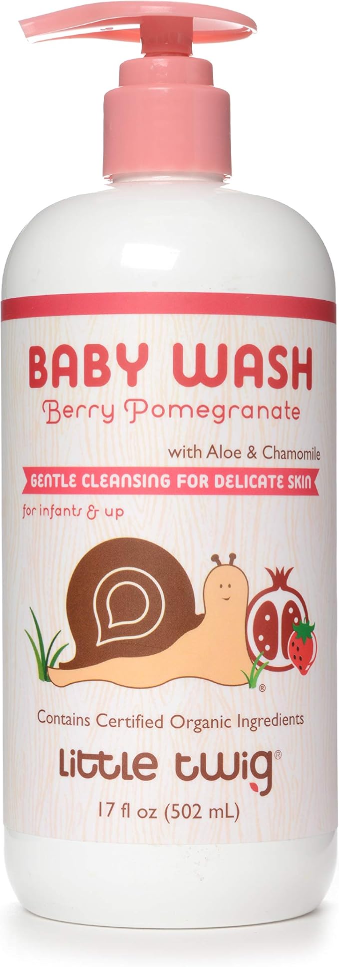 Little Twig All Natural, Hypoallergenic Baby Wash, Berry/Pomegranate