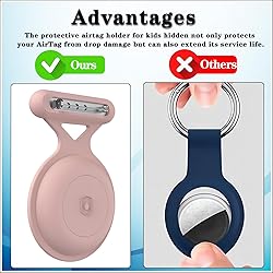 Waterproof Kids Airtag Holder Case Compatible with