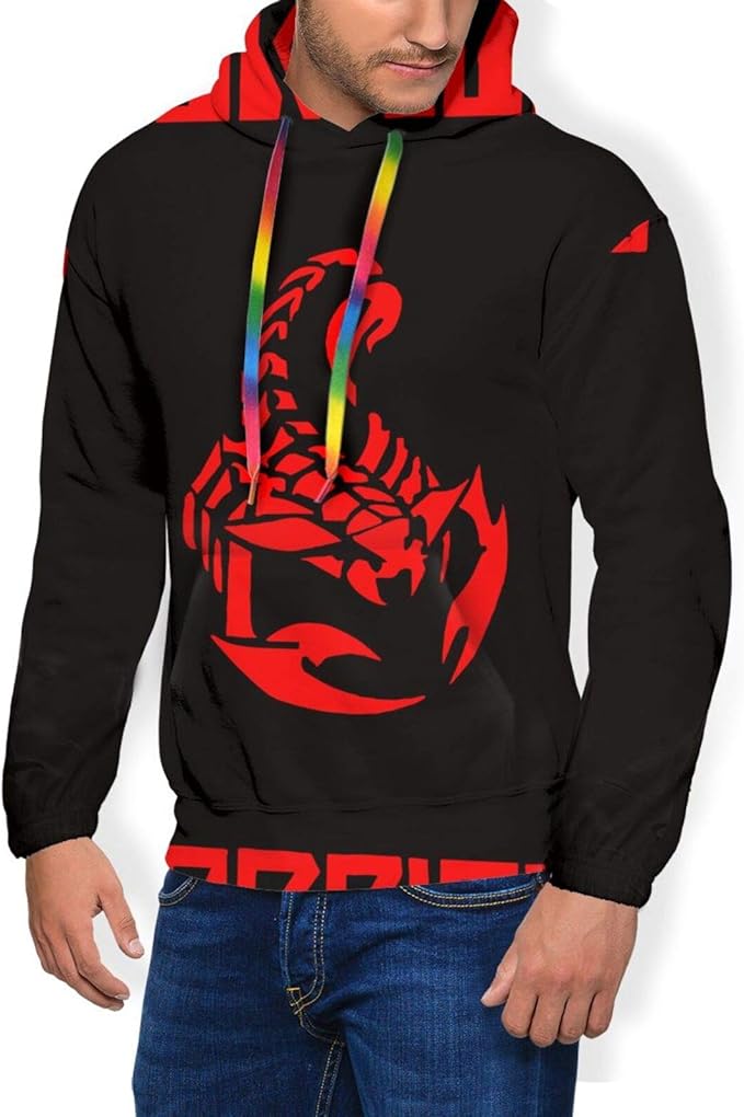 Huatansy Men Sport Hoodie Sweater Scorpions Logo Novelty