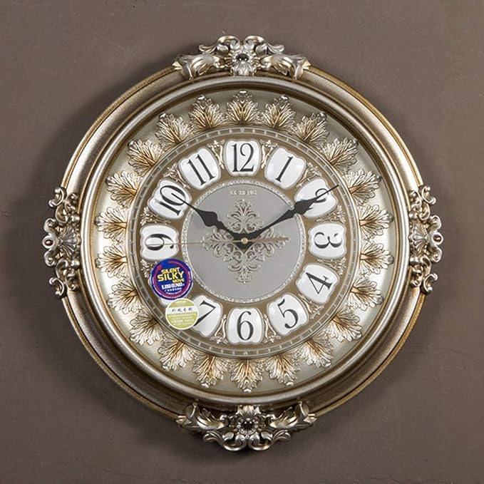 European Style Vintage European Wall Clock, Antique Vintage Elegant