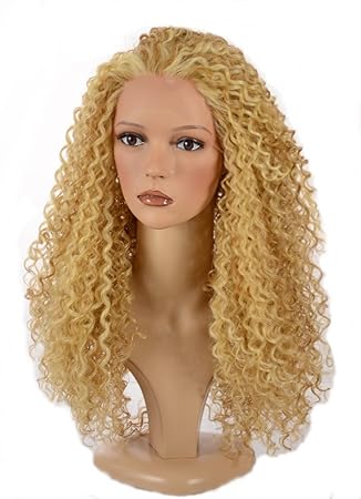 Hair By Misstresses Light Blonde Mix Long Spiral Afro Curl Wig