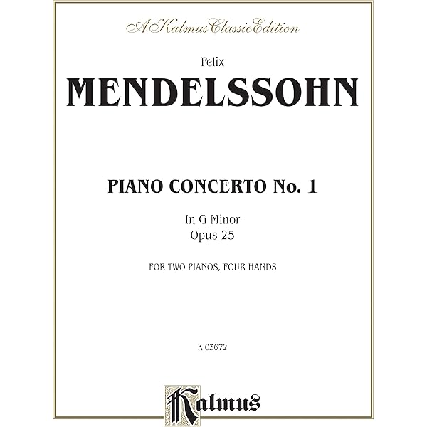 Mendelssohn: Piano Concerto No. 1 in G Minor, Op. 25 (Edition