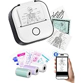 Memoking Mini Printer - Sticker Printer T02 Inkless Sticker Maker Machine | Portable Mini Thermal Printer, Sticker Maker Machine for Study Graphics, Anatomical Diagrams, Photos, DIY, Gift, Birthdays