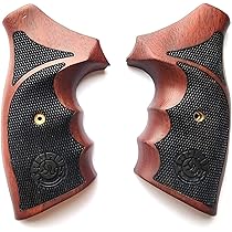 Hardwood Revolver Grips For S&W J Frame - Handcrafted Round Butt Replacement