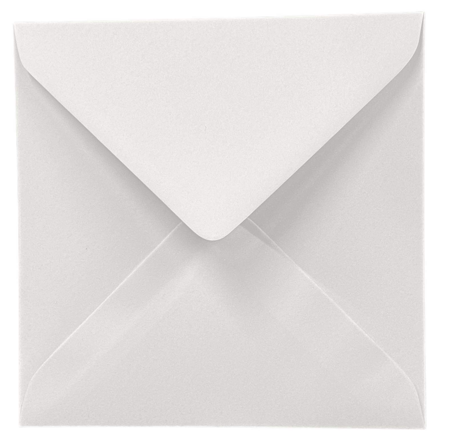 50 WHITE 100gms SQUARE GUMMED ENVELOPES 155mm x 155mm (6'' x 6'')