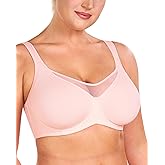 HSIA Minimizer Bras for Women Plus Size, Full Coverage Coolcomfort T Shirt Unlined Bra with Underwire for Heavy Breast