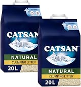 Catsan Natural Clumping Cat Litter 100% Biodegradable 2 x 20L Bags view 2