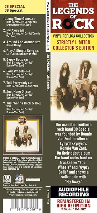 38 Special 38 Special Ken Lyons Donnie Van Zant Don Barnes Jeff Carlisi Chuck Berry Jeff Carlisi Dan Hartman Jack Grondin Don Barnes Donnie Van Zant Ken Lyons Larry Junstrom Terry Emery