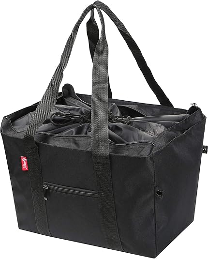 Amazon Nicoly 肩から提げれる 保冷ショッピングバッグ 26l 黒 Nicoly エコバッグ 買い物バッグ