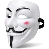 itsSpooky V for Vendetta Guy Fawkes Mask &ndash; Adult Size Anonymous Hacker Mask for Halloween Costume, Cosplay Events, Theme Parties &amp; Props