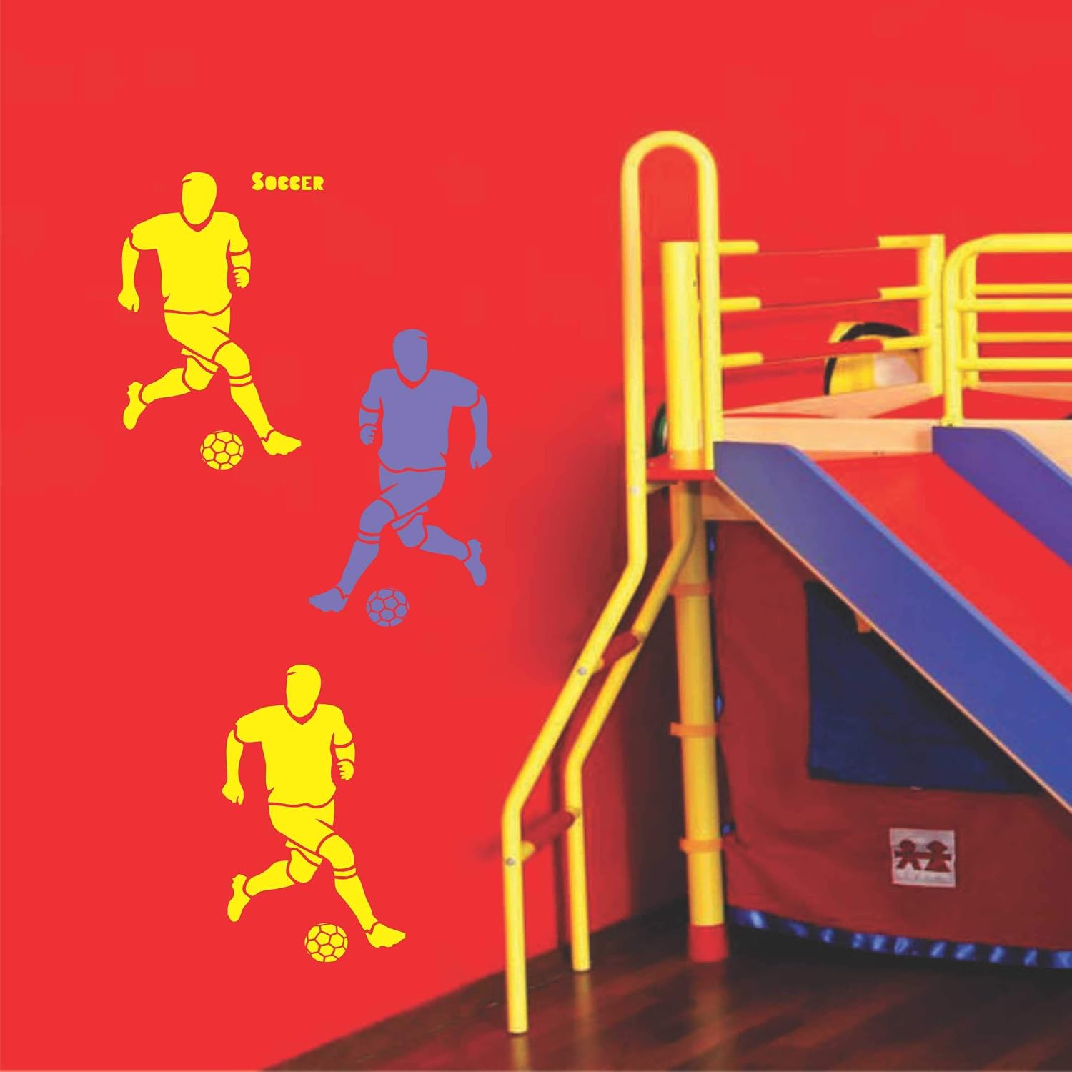 Soccer Stencil, 16.51 x 22.86 cm (M) - Athlete UK Football Soccer Player Ball Word Quote Stencils Template for Painting - Image 4
