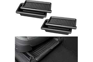 KUNIST 2PCS Under Seat Storage Box for 2026 Tesla Model Y Juniper,Hidden Organizer Tray Underseat Bins with Lid Cover for 2025-2026 Tesla New Model Y Juniper (Launch Series) Interior Accessories