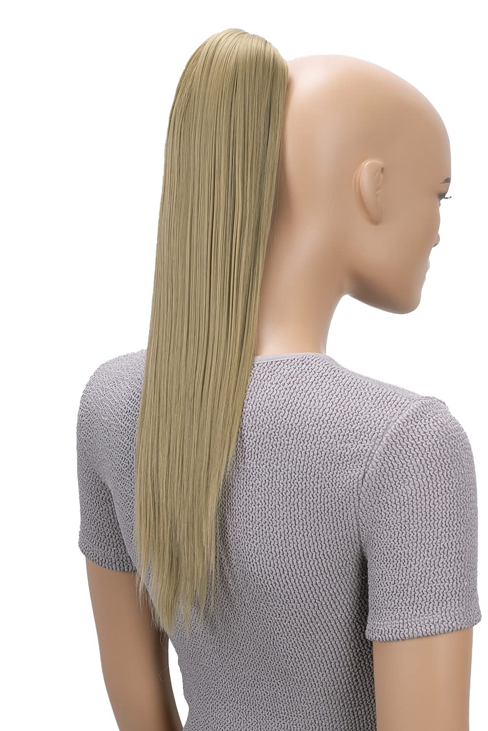 CAISHA 20" Hairpiece Ponytail Clip On Extensions With Butterfly Claw Straight Blond H70 — image 1