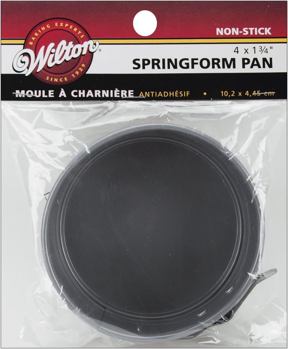 Wilton 2105-1830 Mini Springform Pan, 4 by 1 3/4-Inch