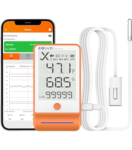 TESTO Funk-Datenlogger mit inegriertem Temperatur- und Feuchtefühle