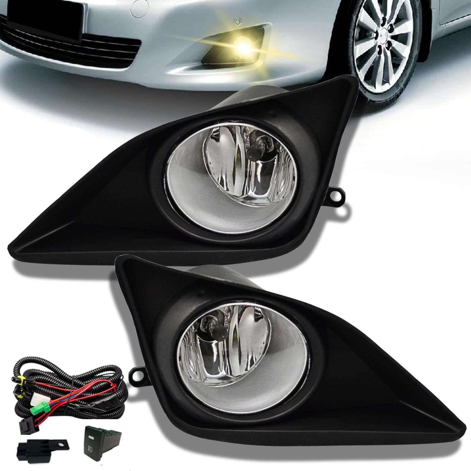 Fog Lights Assembly Compatible With 2008 2009 2010