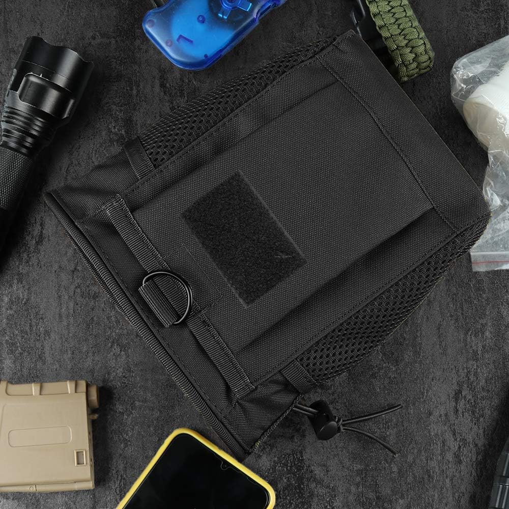 AMYIPO Tactical Hip Holster Bag Outdoor Pouch Molle Drawstring Magazine Dump Pouch, Military Adjustable Belt Utility Pouch (Black - 2PCS) : Sports & Outdoors