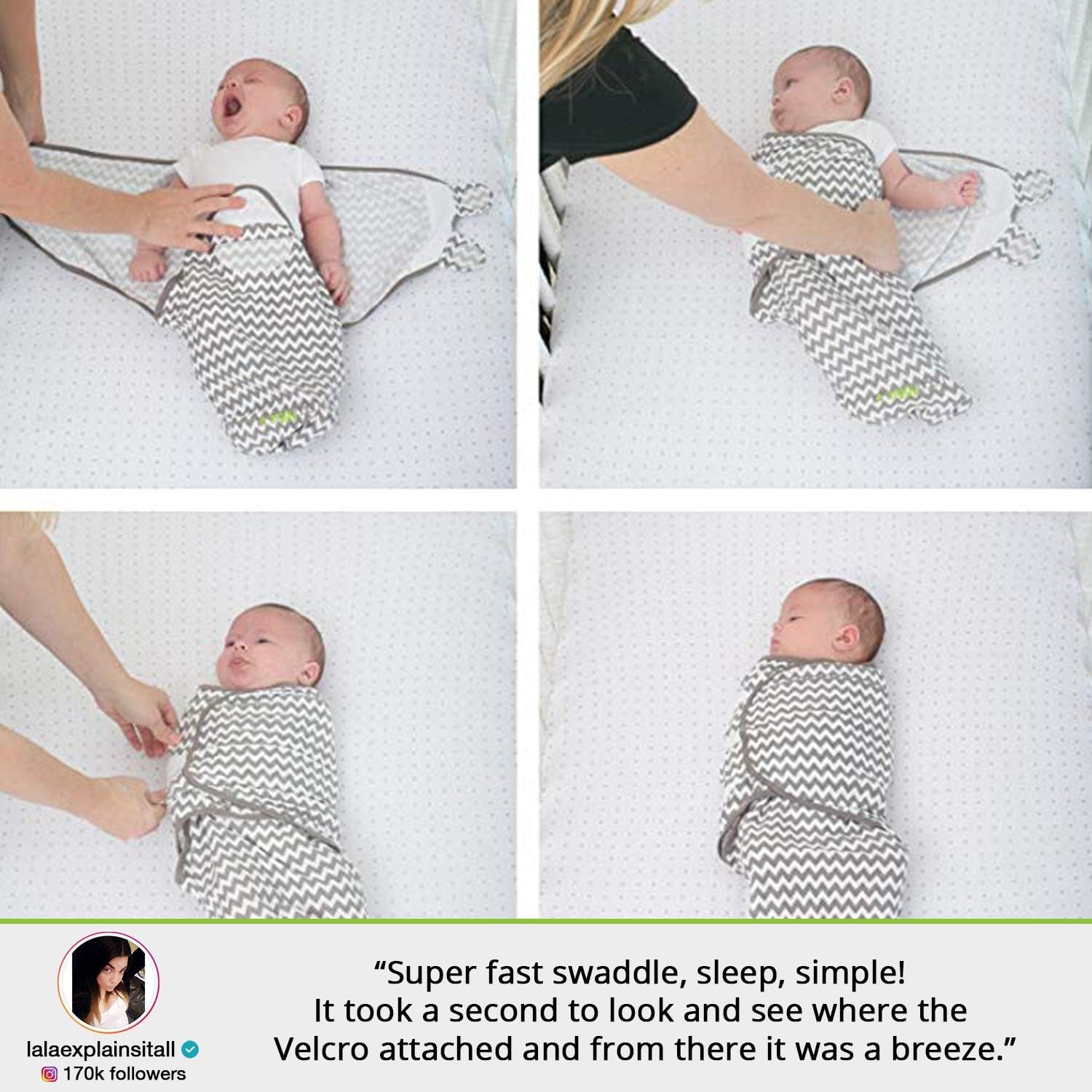 Swaddle Blanket, Adjustable Infant Baby Wrap, Soft Cotton in Ultra Grey - Baby Swaddle Blanket, Baby Swaddles 0-3 Months, Swaddle Blankets for Baby Boy, Baby Boy Swaddle, Baby Boy Swaddle Blanket: Baby