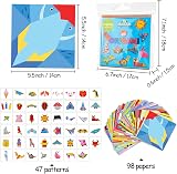 hapray Origami Kit for Kids 6-12 with Guiding Book 98 Sheets 47 Patterns view 3