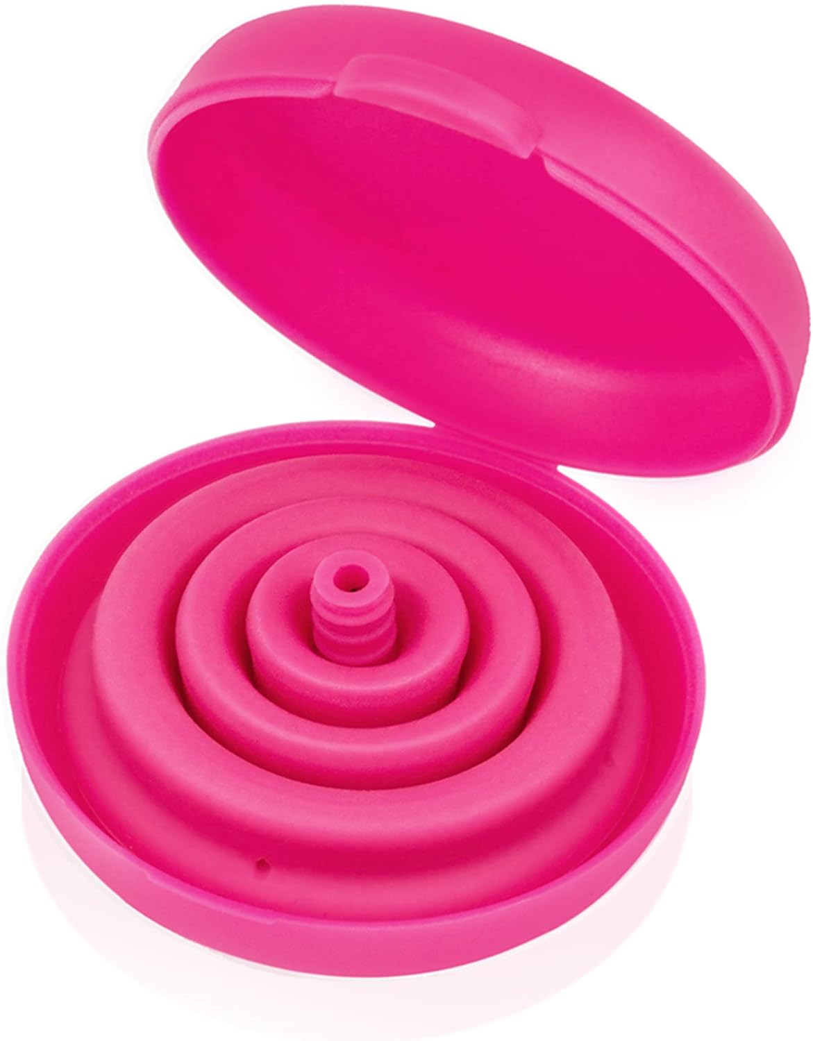 Intimina Lily Cup Compact Size B - Small Menstrual Cup with Flat-fold Compact Design, Cerise - Image 4