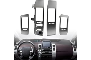 OVANOH 4PCS Center A/C Dash Air Vent Trim Panel Dashboard Cover Compatible For Toyota Prius 1.5L 2004-2009 Air Vent Outlet Left and Right Side Replaces 5568047020 5567047060