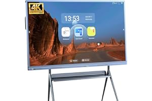 Smart Board Collaboration Hub, JYXOIHUB 55 Inch 4K UHD Digital Electronic Whiteboard Built in Dual OS for Classroom and Business, Touch Screen Interactive Smart Whiteboard (Board Only)