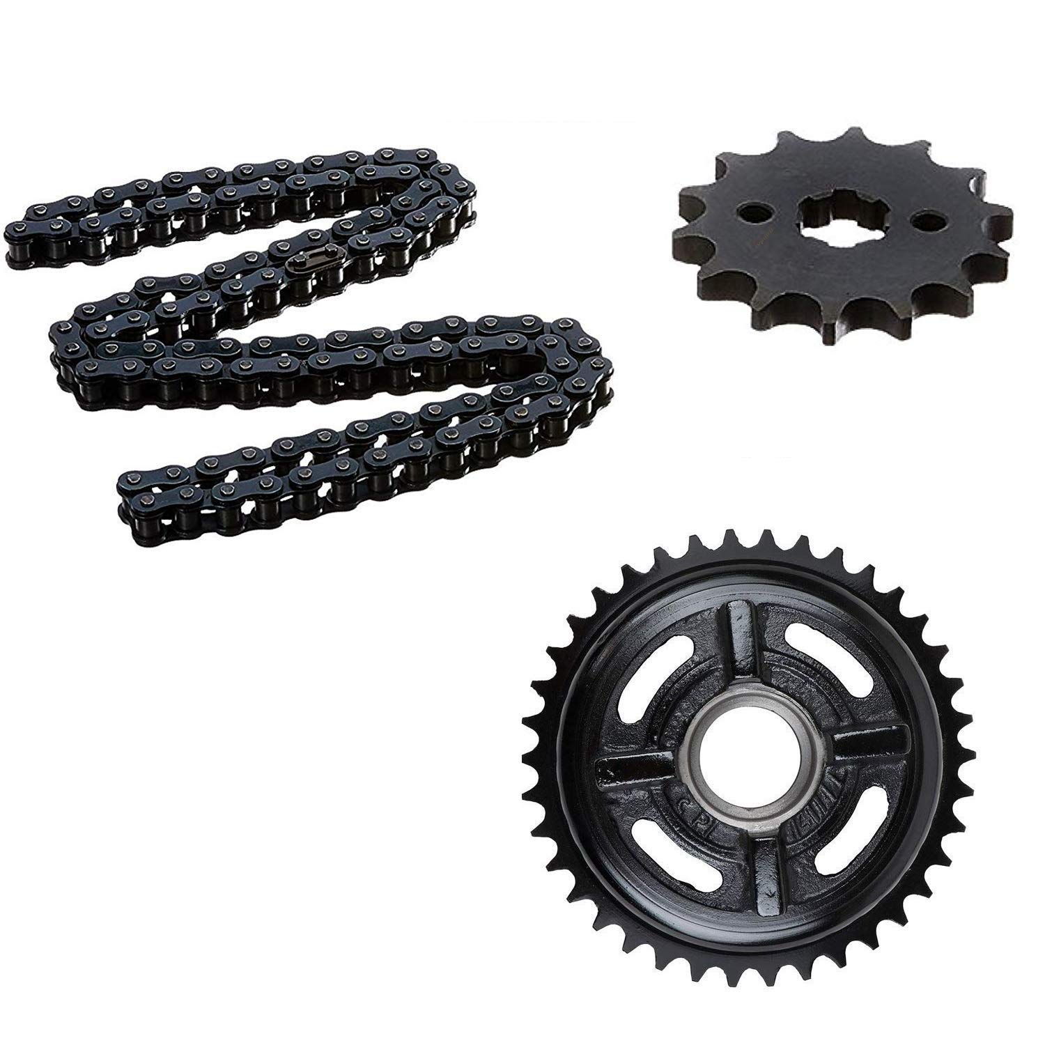 WHEETOYKART TBCK034 Chain Sprocket Kit for Royal Enfield Bullet