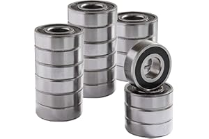 LANIAKEA 6203-2RS Deep Groove Ball Bearings 17x40x12mm Sealed Ball Bearing 20 Pack Lubricated Carbon Steel Ball Bearings