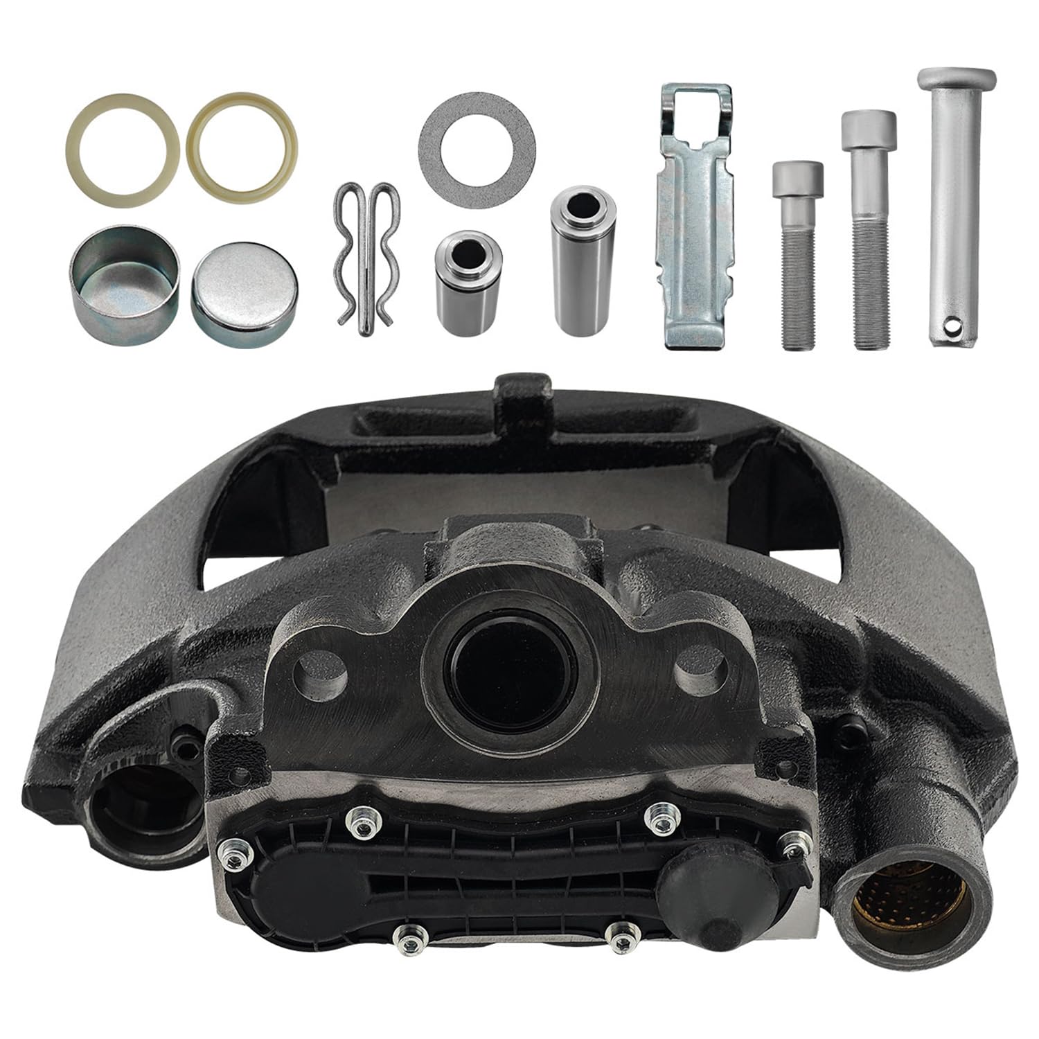 Photo 1 of ***UNKNOWN IF MISSING PARTS***** VANPERT Z035248 ADB22X Air Disc Brake Caliper Kit Replacement for Bendix ADB22X Brake Caliper Left Side with 5020643 Guide Pin set Replace K097845SC K164909 802985 K149715 K165795X