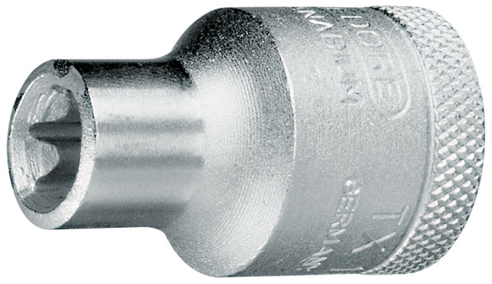 Gedore TX19E16 1/2-Inch E16 x 38 mm Socket - Silver