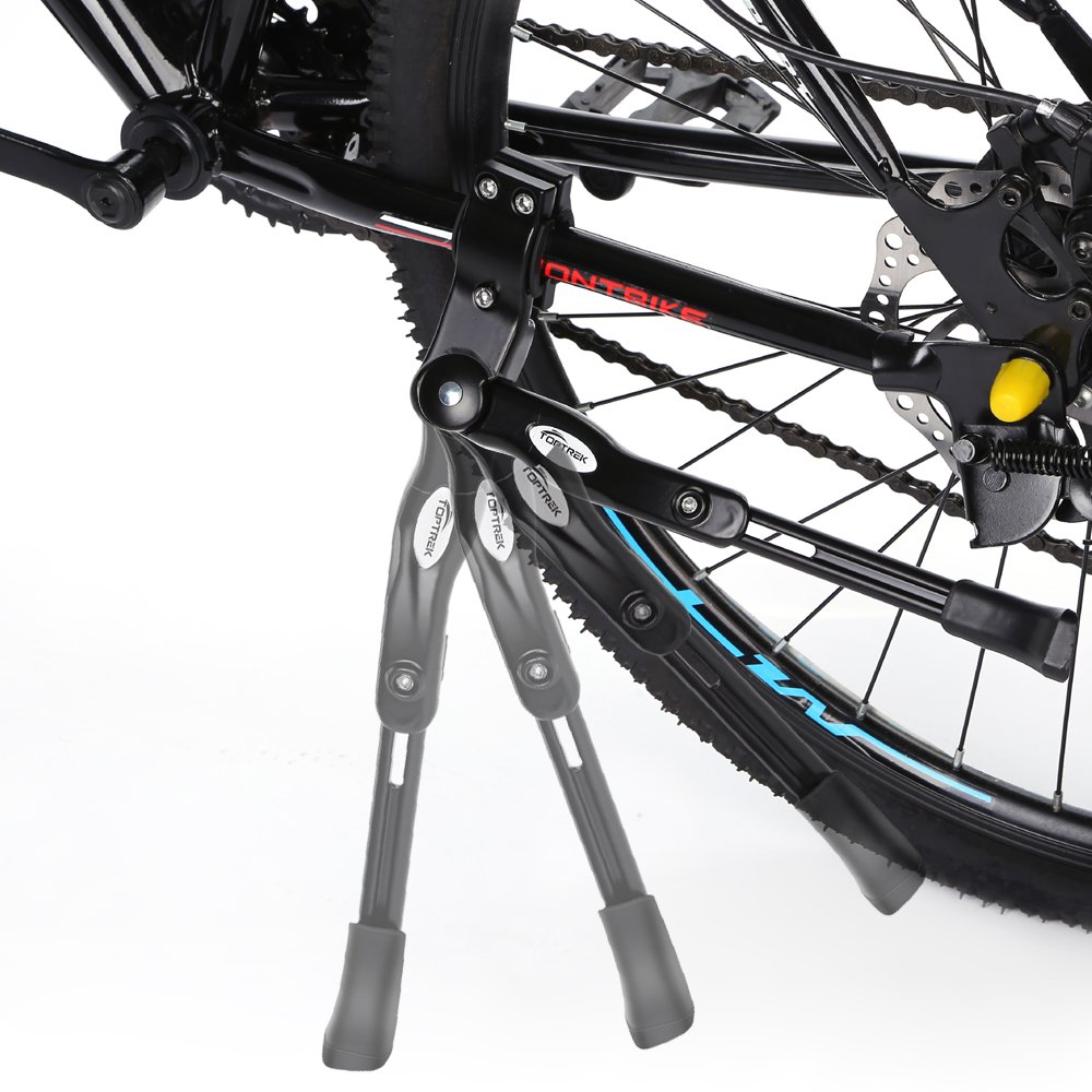 TOPTREK Bike Kickstand Aluminum Alloy Adjustable Bicycle Kickstand Rear