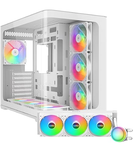Amazon.com: SAMA V60 Mid-Tower White PC Case & SAMA Q70
