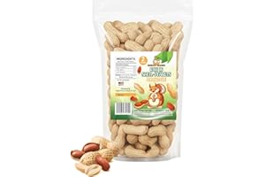 SNEAKY MANGO Premium Quality Raw Peanuts in Shell - 2 Pounds – All-Natural Food for Squirrels, Deer, Birds, and Other Wildlife Animals – Grown in The USA for Healthy Nutrition