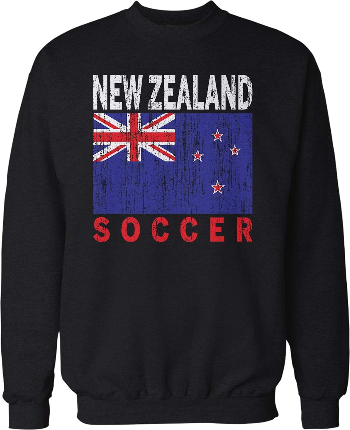 Hoodteez New Zealand Soccer, Flag of New Zealand Crew Neck