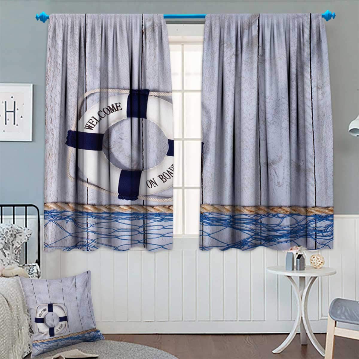 Amazon Com Anhounine Buoy Blackout Curtain Welcome On Board