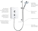 Mira Decor 9.5KW White Electric Shower 1.1894.008 Single Outlet view 6