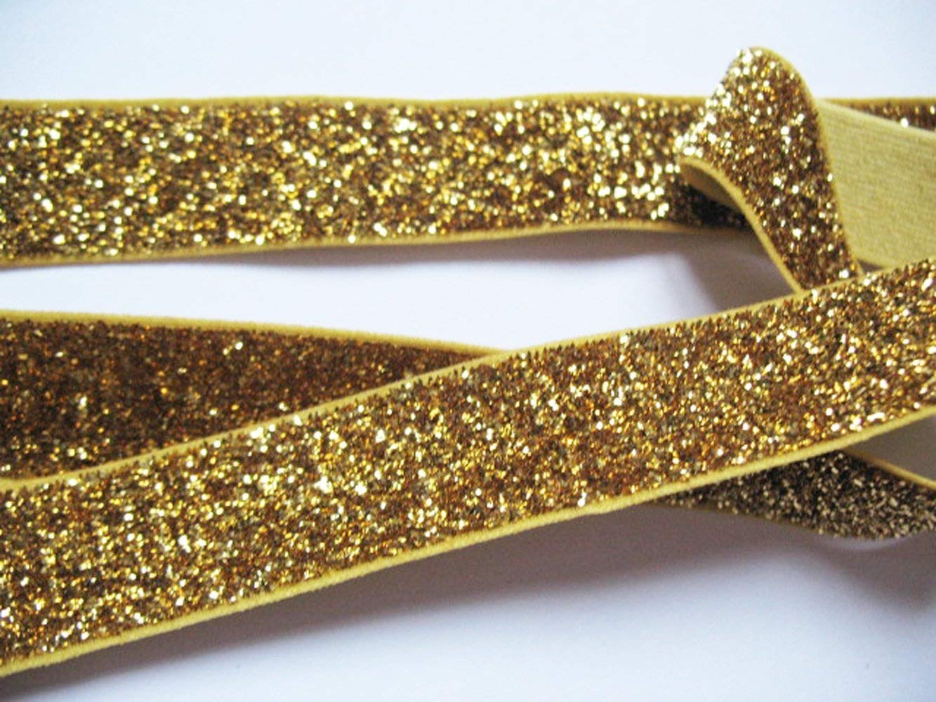 Yycraft 5 8 Inch Wide Silver Glitter Elastic Bands By 10 Yard
