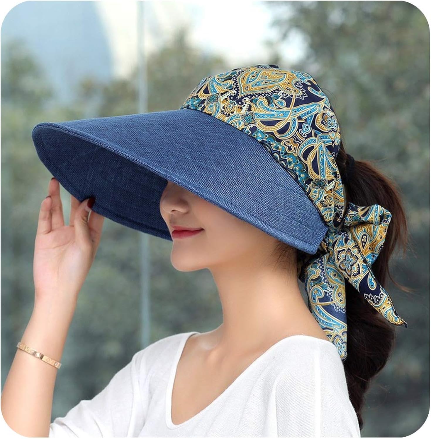 Adult Unisex Novelty Hat Ms Large Eaves Sun Hat Summer Outdoor Uv
