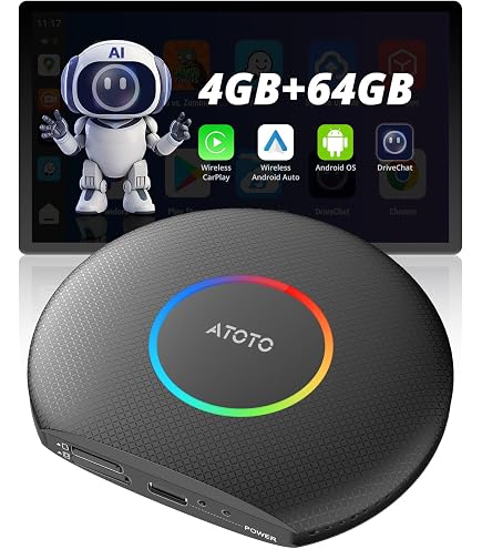 OneCarStereo Cloud AI Box Android 13 CarPlay Adapter with Qualcomm