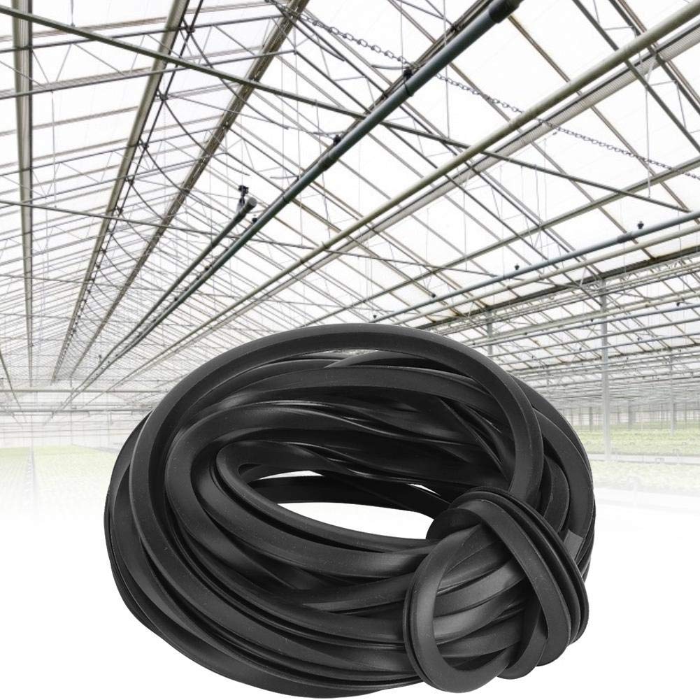 cersalt Rubber Strip, Wear Resistant Durable Strip Line Cable Greenhouse Accessories for Glass Sealing(4m)