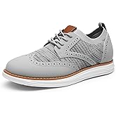 Bruno Marc Men's KnitFlex Craft Mesh Oxfords Sneakers Casual Dress Lace-Up Lightweight Walking Shoes