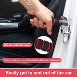 TOEVE 3 in 1 Car Door Handle for Disabled Elderly Red 1 Pack view 4