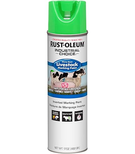 Rust-Oleum 383019 Livestock Marking Spray Paint, 17 oz